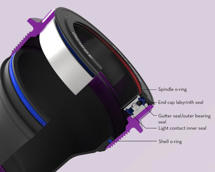 WOLFTOOTH T47 Externe 30mm raw Silver Pedalbox