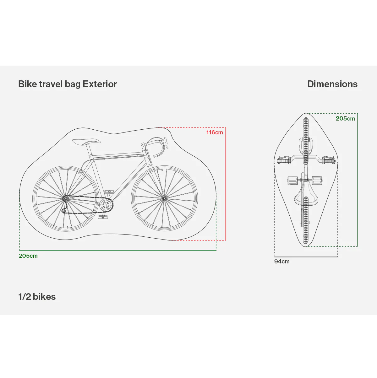 Schutzhülle für Fahrradträger BUDS CAR BIKE RACK AND RAIN COVER 1/2 BIKES