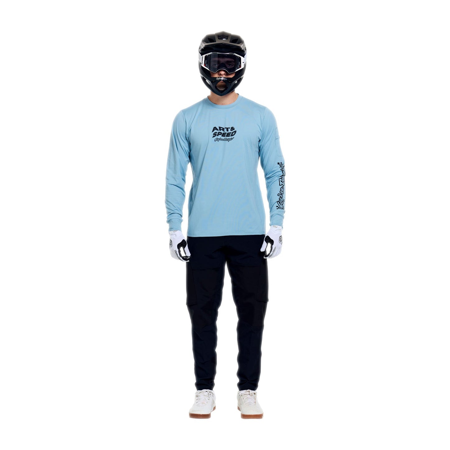 TROY LEE DESIGNS RUCKUS RIDE WAVES Langarmtrikot Blau