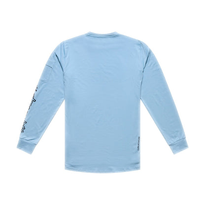 Langarm-Trikot TROY LEE DESIGNS RUCKUS RIDE WAVES Blau