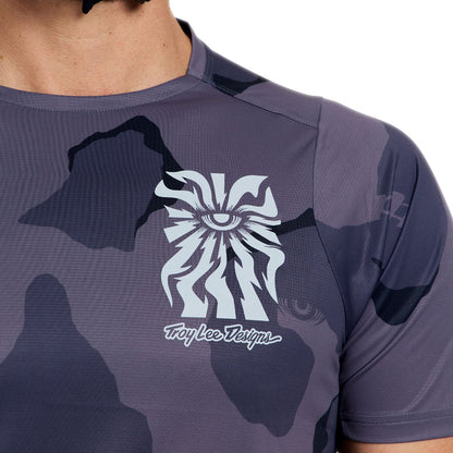 Trikot TROY LEE DESIGNS SKYLINE PRO FLOW CAMO Kurzarm Carbon
