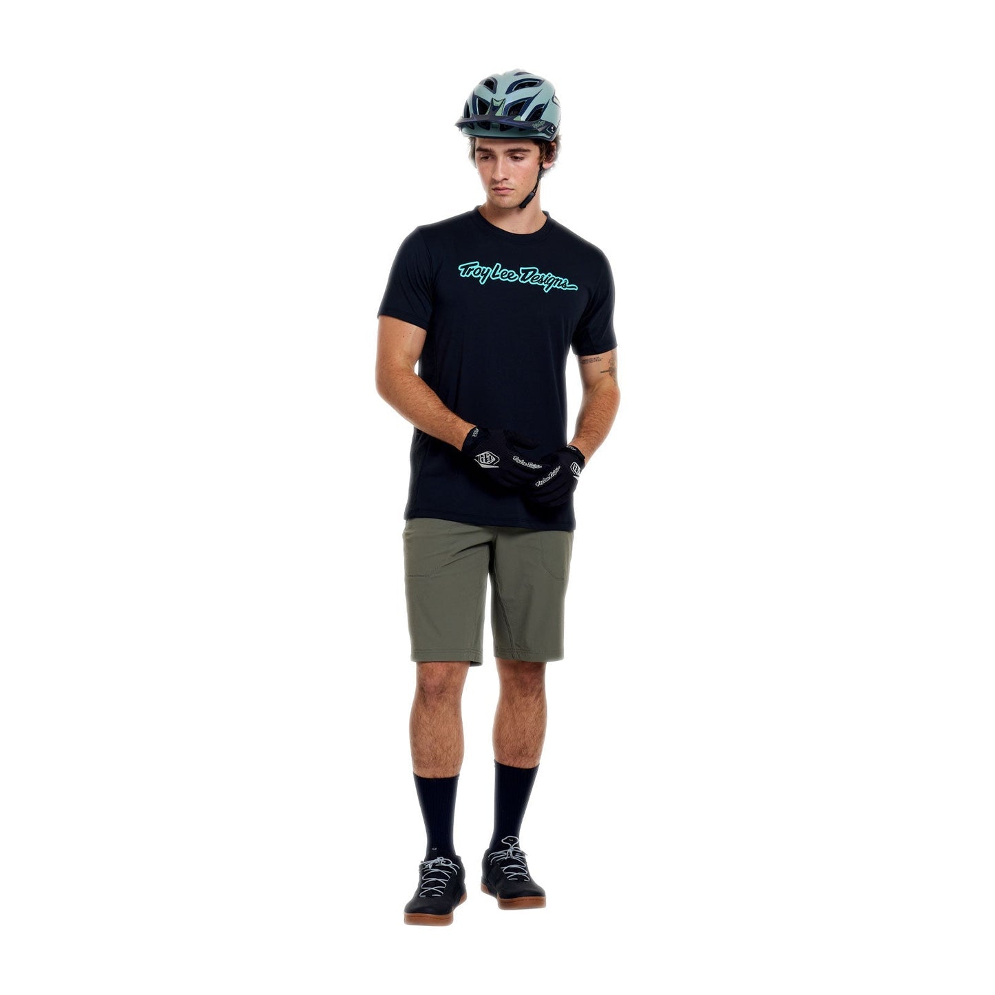 TROY LEE DESIGNS SKYLINE TRAIL Shorts mit Liner Mono Khaki