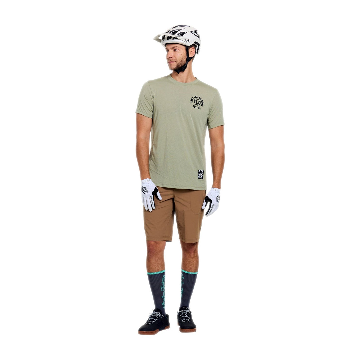 TROY LEE DESIGNS SKYLINE TRAIL Shorts mit Liner Mono Beige