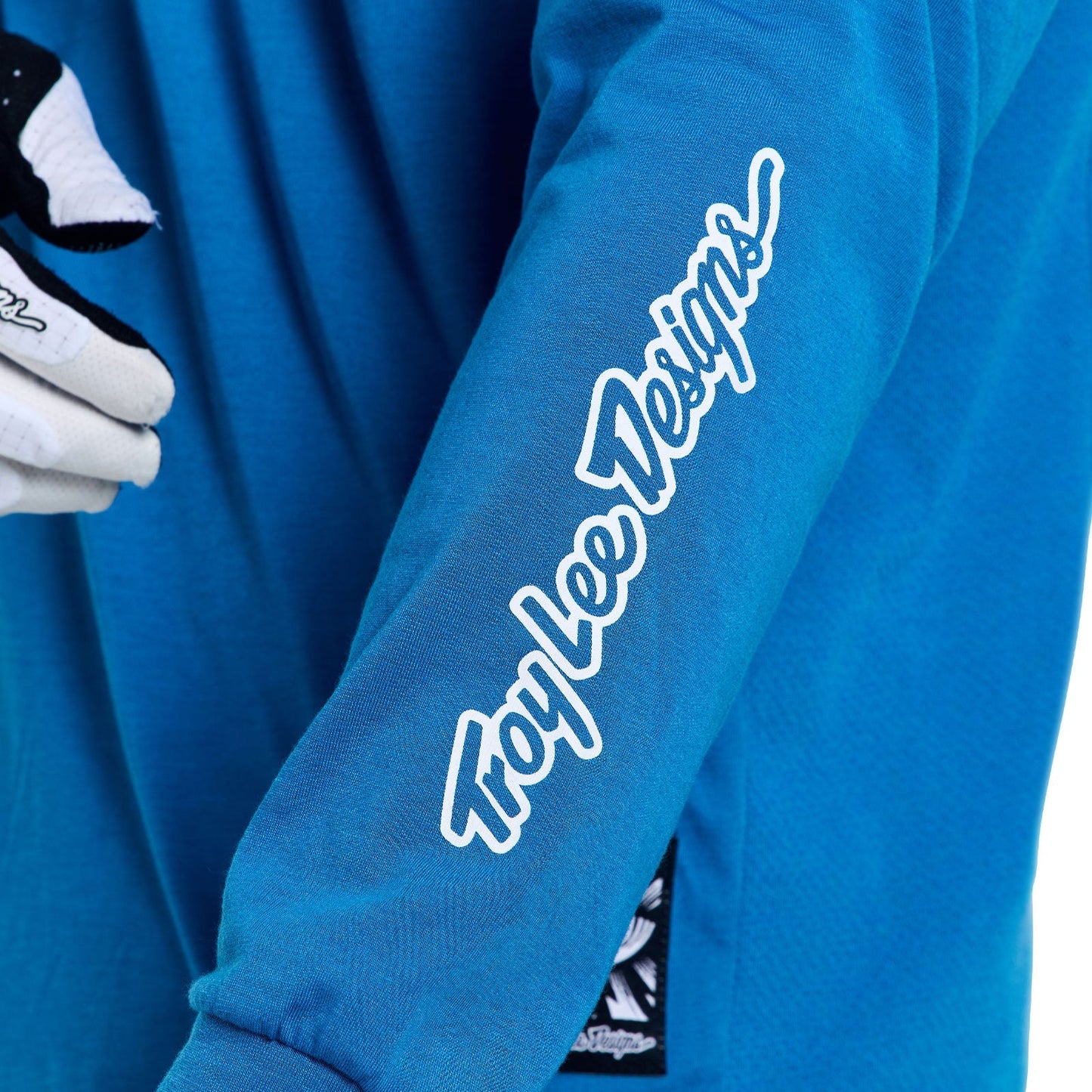 TROY LEE DESIGNS SKYLINE RIDE ONE EYE AERO Langarm Trikot Blau