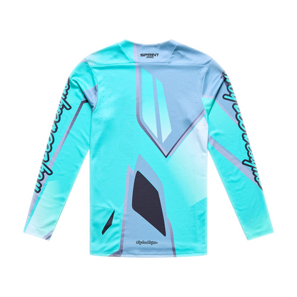Trikot TROY LEE DESIGNS SPRINT PRO LOWRIDER Lange Ärmel Blau