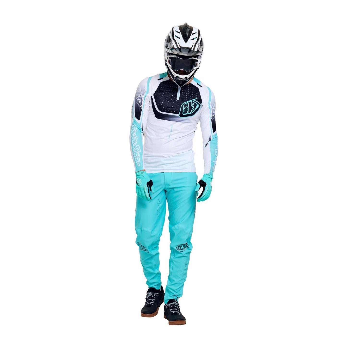 TROY LEE DESIGNS SPRINT ULTRA PROTON Langarmtrikot Weiß/Blau