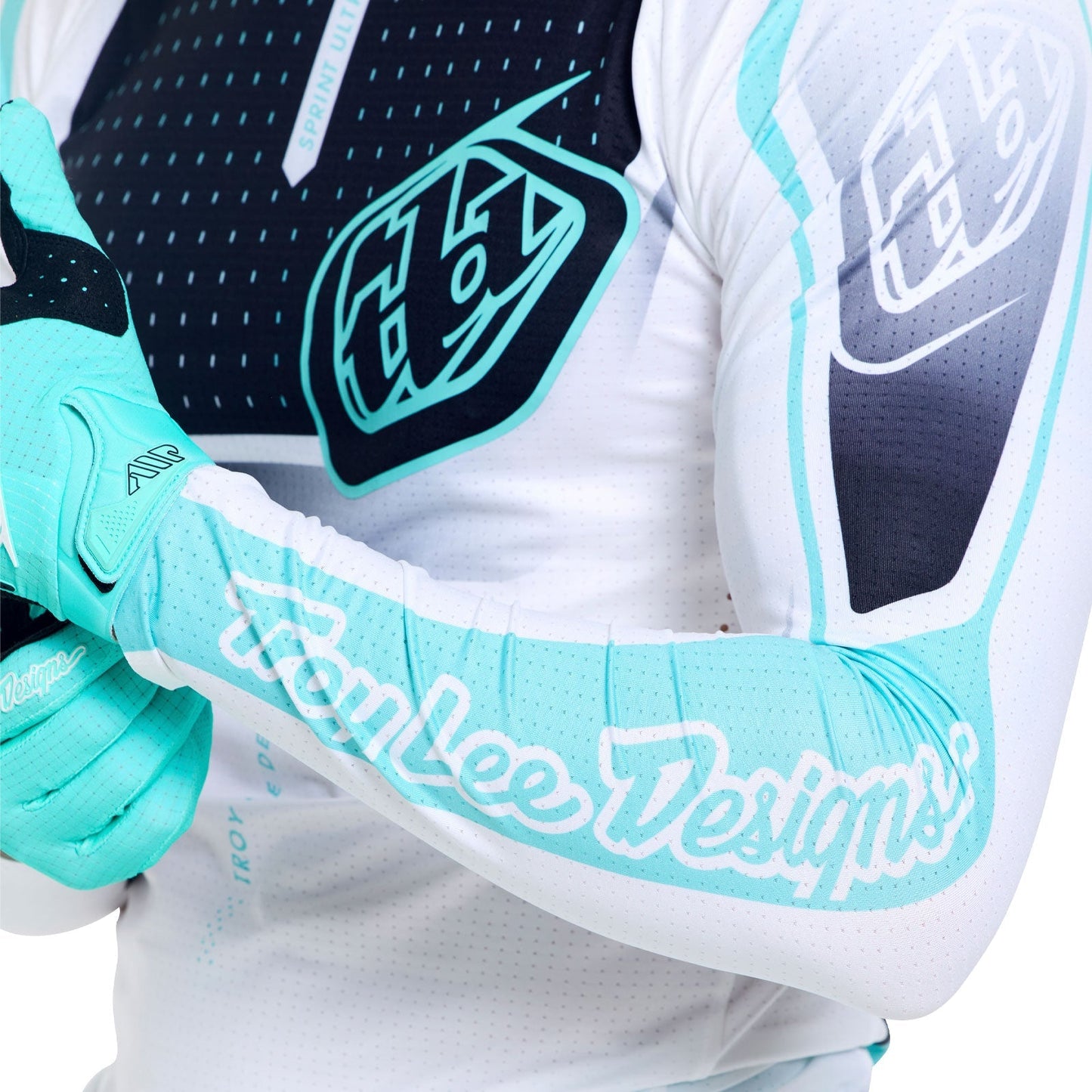TROY LEE DESIGNS SPRINT ULTRA PROTON Langarmtrikot Weiß/Blau