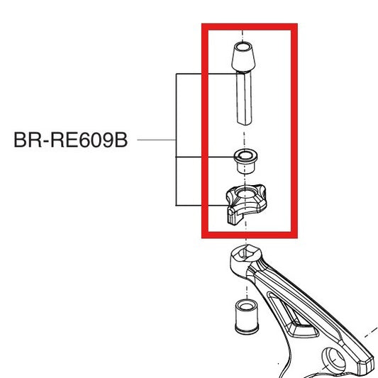 Einstellschraube für Bremssattel CAMPAGNOLO SUPER RECORS / RECORD 12V Schwarz