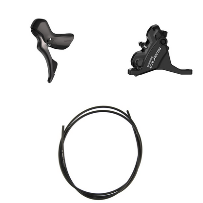 Linker Hebel und Vorderer Bremssattel SHIMANO CUES U6030 Double Flatmount Ohne Scheibe