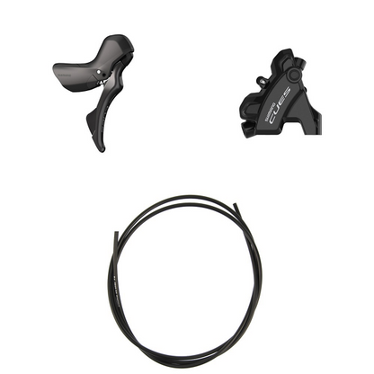 Rechter Hebel und hinterer Bremssattel SHIMANO CUES U6030 10/11V Flatmount ohne Scheibe