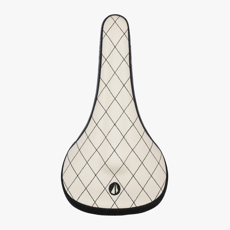 Weißer SDG Bel-Air V3 Max Stitched Leather Sattel, Ansicht von oben