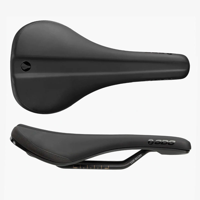 Schwarzer SDG Bel-Air V3 Lux-Alloy Sattel, Gesamtansicht