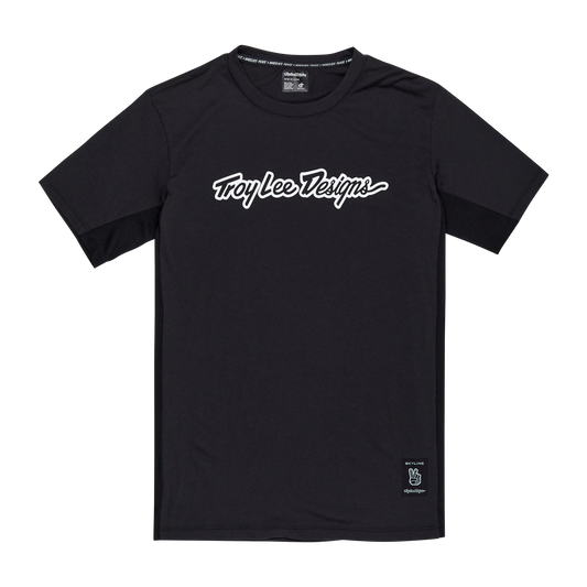 TROY LEE DESIGNS SKYLINE RIDE TEE SIGNATURE Kurzarmtrikot Schwarz 2025