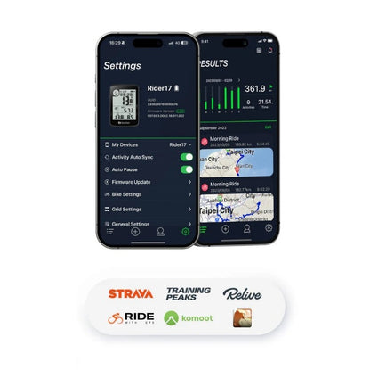 BRYTON RIDER 17E GPS-Fahrradcomputer — Bryton-Active-App