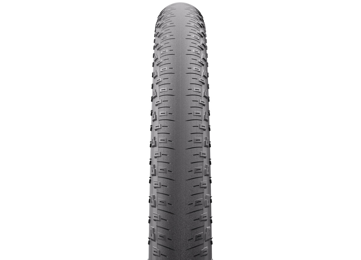 WTB BYWAY RS 50 Reifen, Schwarz – Frontalansicht des glatten Mittelstreifens