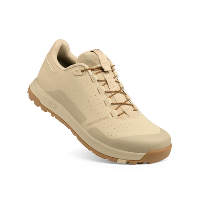 Crankbrothers Mallet Trail Speed Lace Clip MTB-Schuhe Sand/Braun/Gum — Dreiviertelansicht