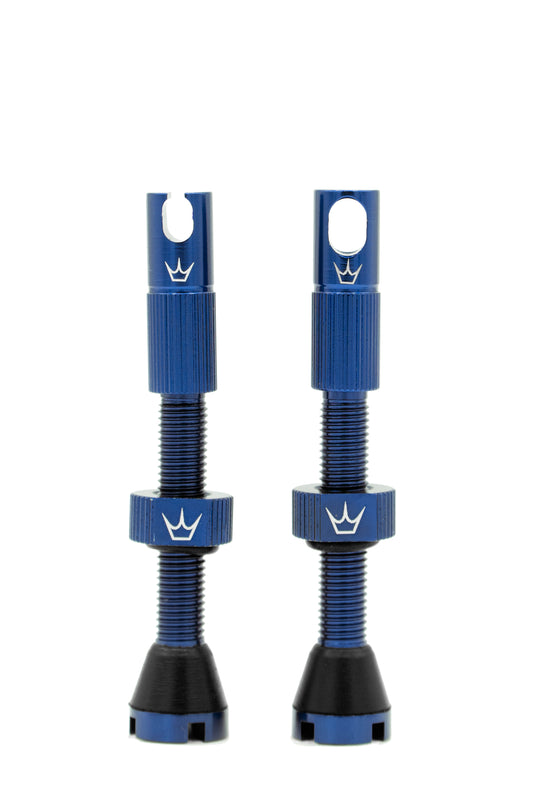 PEATY'S x Chris King MK2 Presta 42 mm (x2) Navy Tubeless Valves