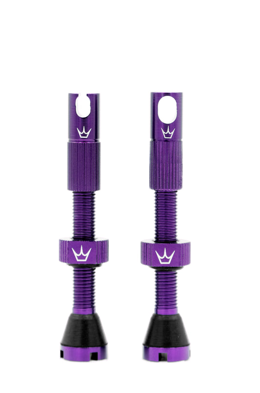 PEATY'S x Chris King MK2 Presta 42 mm (x2) Tubeless Valves Violett