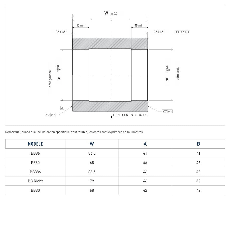 Tretlagergehäuse CAMPAGNOLO PF30 PRESS-Fit QCK-TECH 68x46