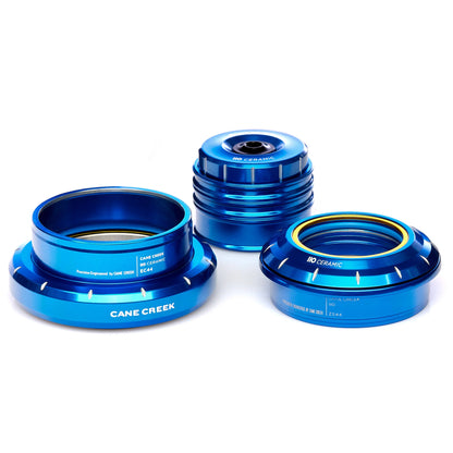 Halbintegrierter/Externer Konischer Keramik-Steuersatz CANE CREEK 110 1"1/8-1.5" ZS44/EC44 30th Anniversary Blau