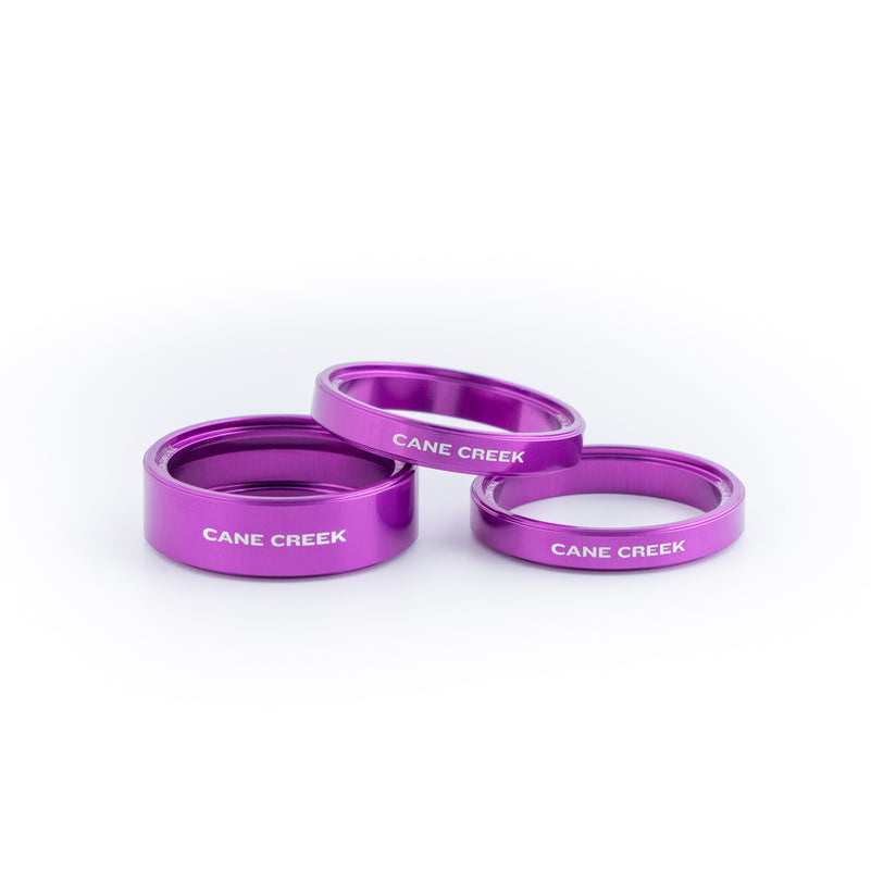 CANE CREEK Interlok Steuersatz-Spacer-Set, Violett