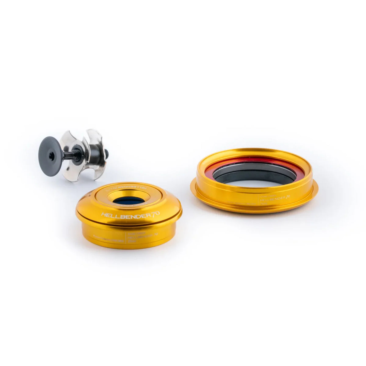 Integrierter konischer Steuersatz CANE CREEK Hellbender 70 Lite 1"1/8-1.5" IS41/IS52 Gold