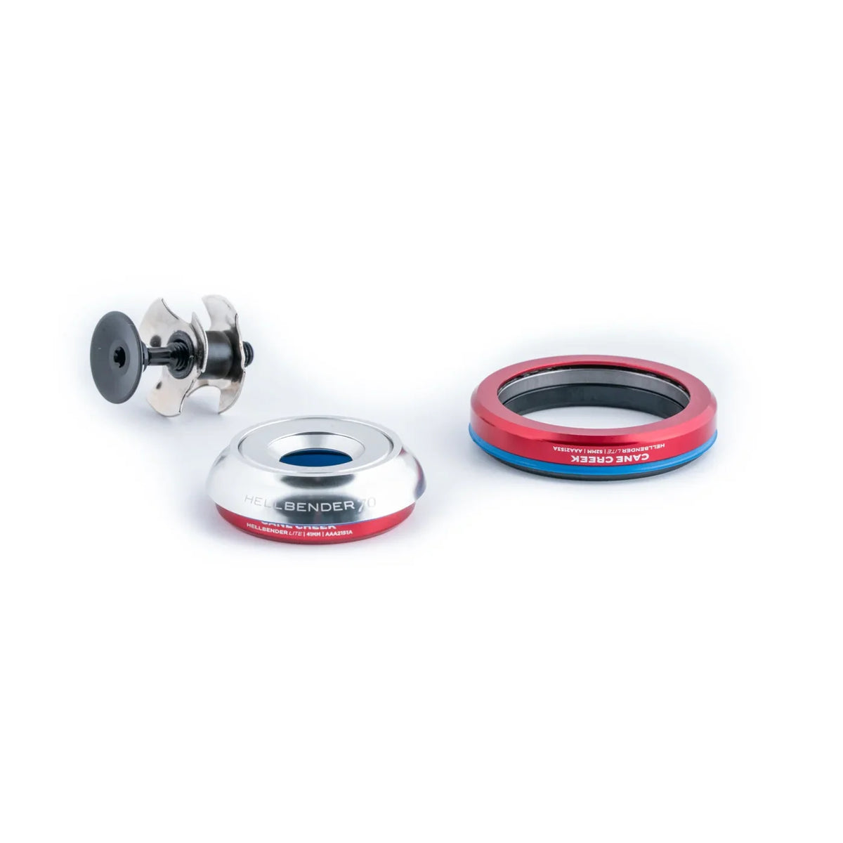 Integrierter konischer Steuersatz CANE CREEK Hellbender 70 Lite 1"1/8-1.5" IS42/IS52 Silber