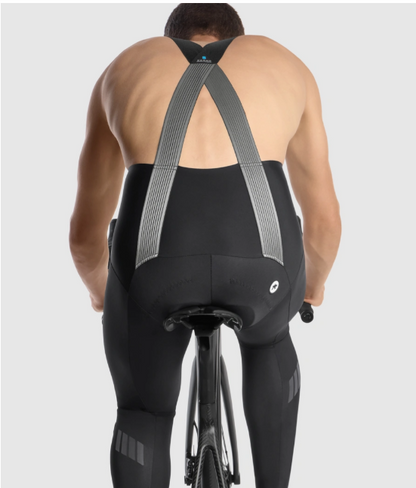 Lange Radhose mit Trägern ASSOS MILLE GT EISENHERZ ULTRAZ WINTER S11 Schwarz
