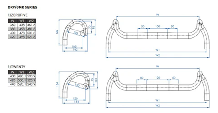 Kleiderbügel Gravel PROFILE DESIGN DRV/GMR Drop 120