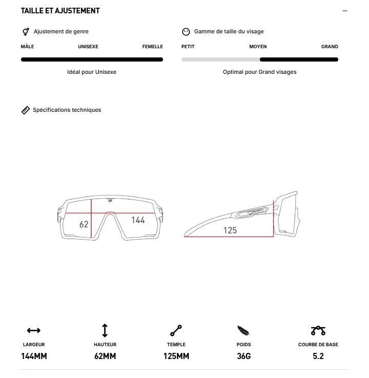 RUDY PROJECT KELION Brille Schwarz IMPACTX™ Photochromatische Gläser Laser Purple