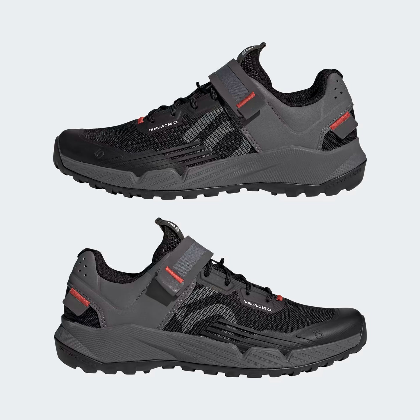 ADIDAS FIVE TEN TRAILCROSS CLIP-IN MTB-Schuhe Schwarz/Grau/Rot