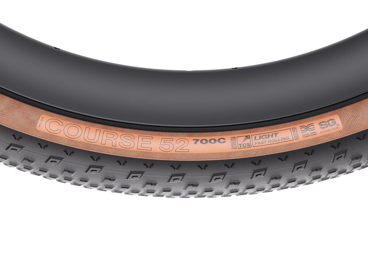 WTB COURSE 52 Reifen, Tan – Seitenwandbeschriftung