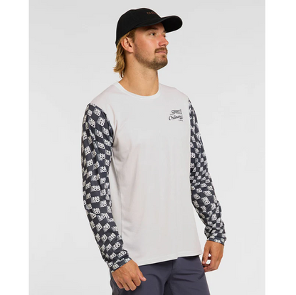 Trikot DHARCO GRAVITY OFFSET Langarm Weiß/Schwarz