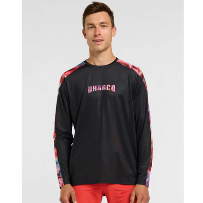 DHARCO RACE NEBULA Langarm-Trikot Schwarz