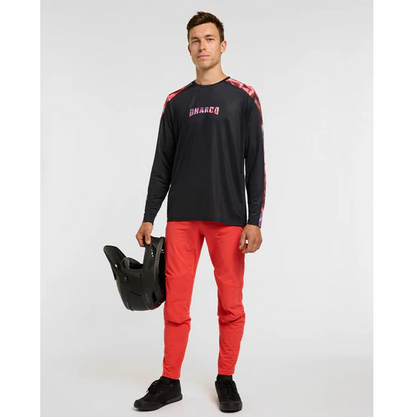 DHARCO RACE NEBULA Langarm-Trikot Schwarz