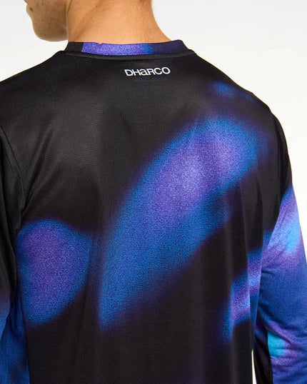 DHARCO RACE VORTEX Trikot Langarm Schwarz/Violett