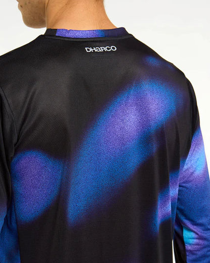 Trikot DHARCO RACE VORTEX Lange Ärmel Schwarz/Violett