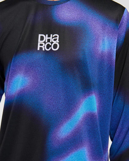 Trikot DHARCO RACE VORTEX Lange Ärmel Schwarz/Violett