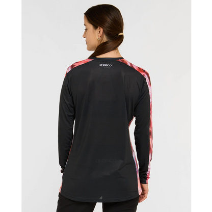 Trikot DHARCO RACE NEBULA Langarm Damen Schwarz/Rosa