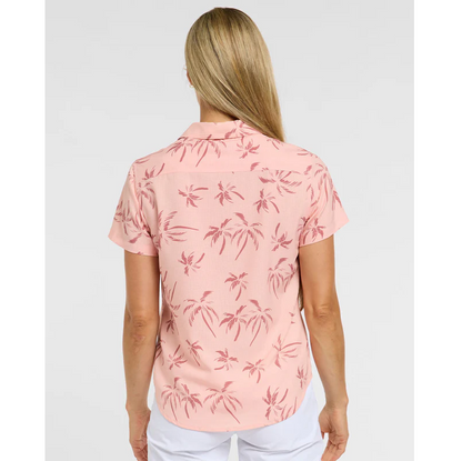 Technisches Hemd DHARCO TECH PARTY PINK PALM Damen Rosa