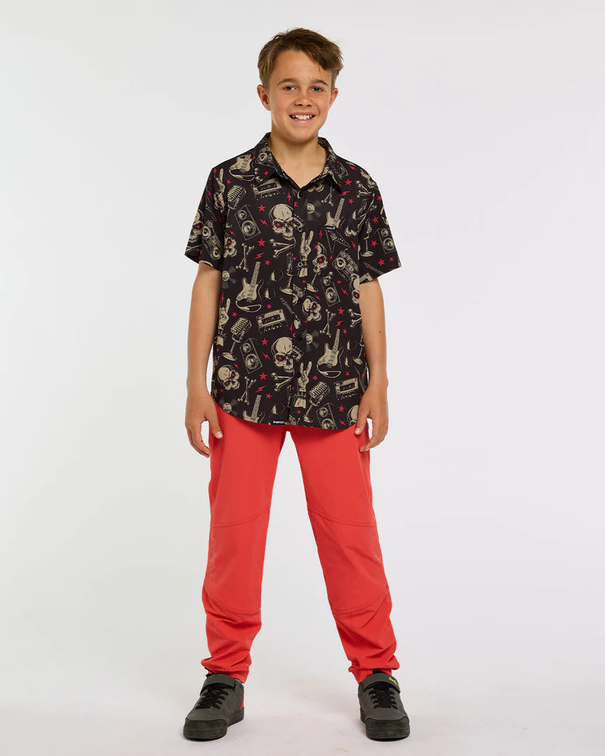 Technisches Hemd DHARCO TECH PARTY ROCKNROLLA Junior Schwarz