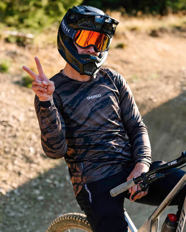 DHARCO GRAVITY RECON Trikot Langarm Schwarz/Braun