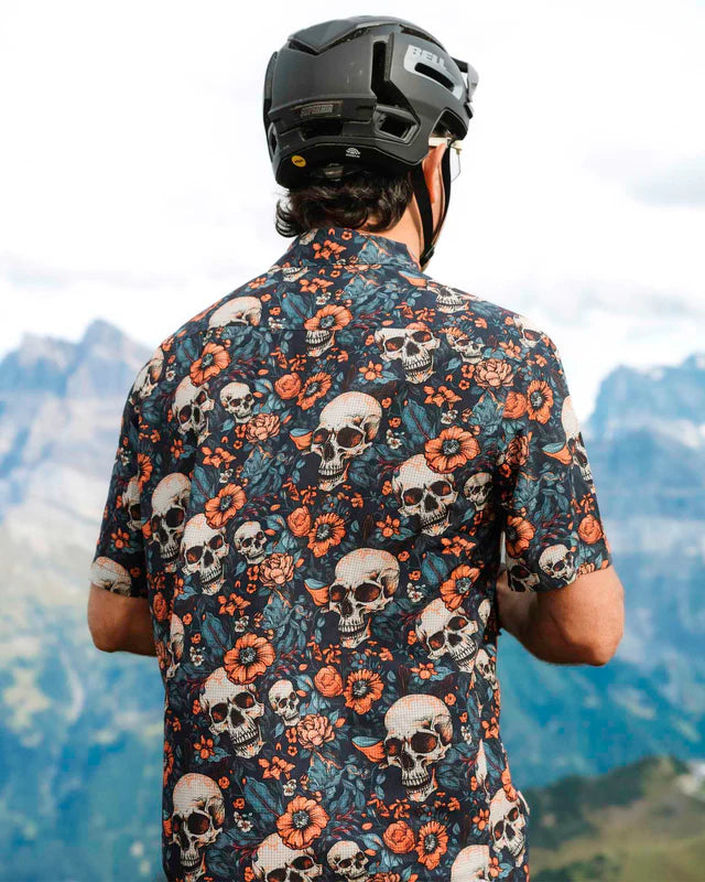 Hemd DHARCO TECH SKULLDUGGERY Kurzarm Blau