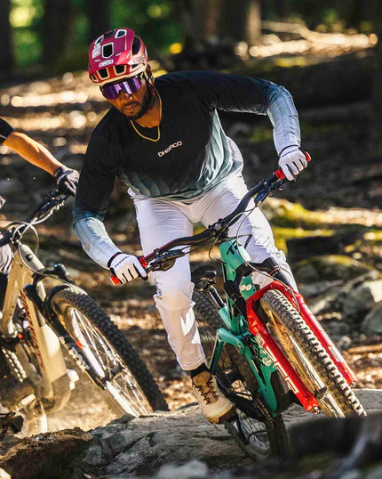 DHARCO RACE MIDNIGHT PRISM Trikot Langarm Grün