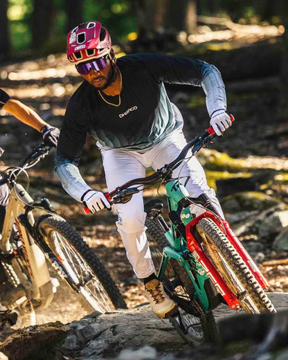 Trikot DHARCO RACE MIDNIGHT PRISM Lange Ärmel Grün
