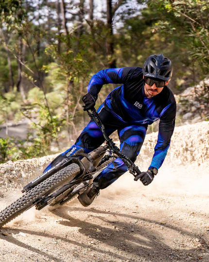 DHARCO RACE VORTEX Trikot Langarm Schwarz/Violett