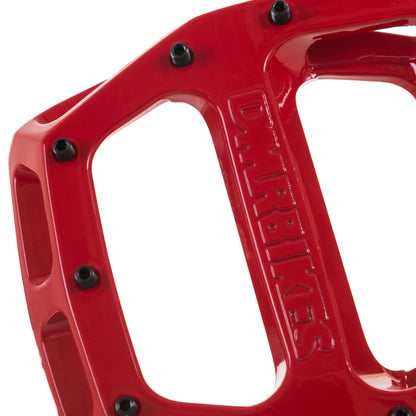DMR V12 Plattpedale Rot