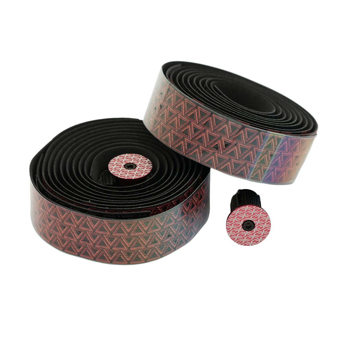Kleiderbügelband DEDA LOOP + END-PLUG Schwarz/Rot