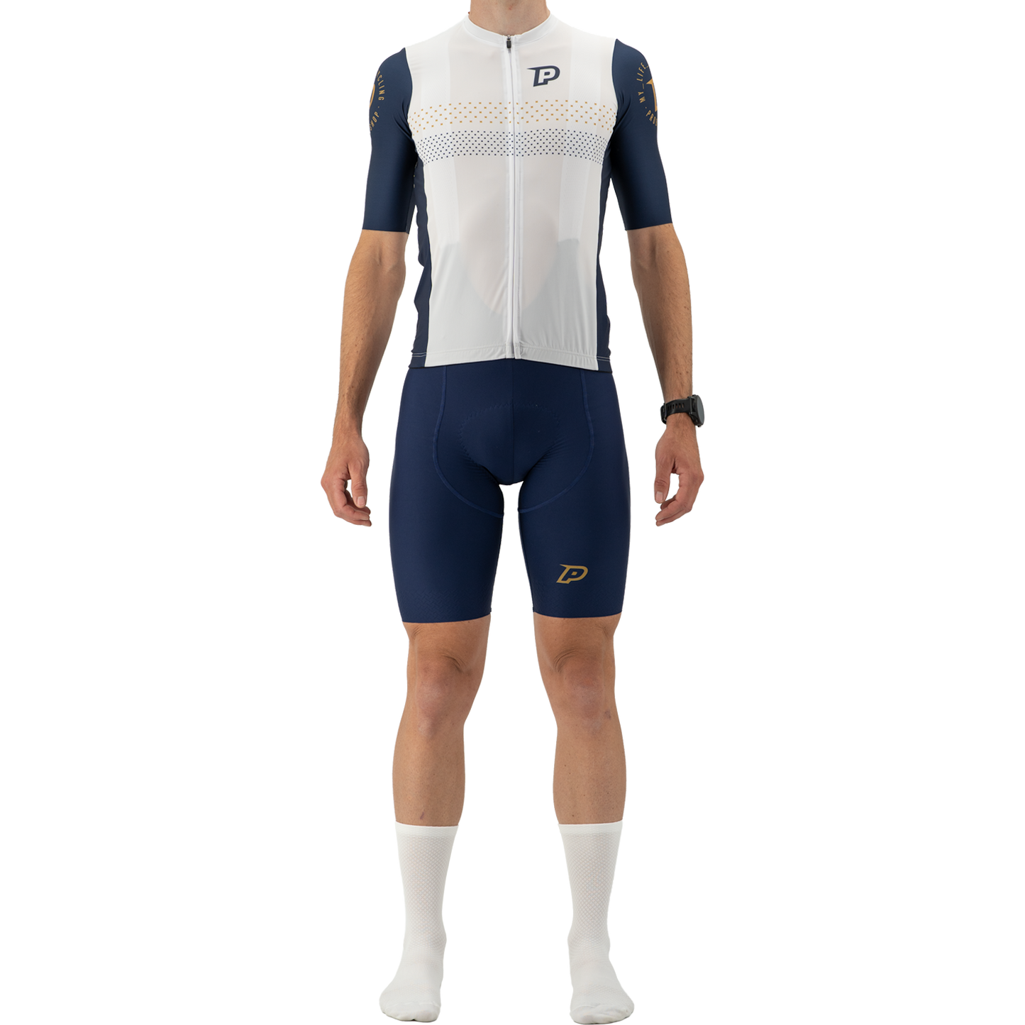 Kurze Trägerhose PROBIKESHOP Marine