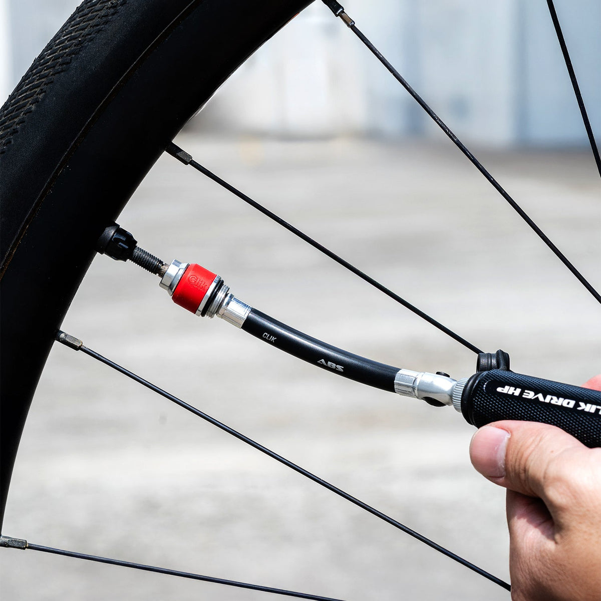 LEZYNE ABS-Schlauch für CLIK-Ventile, Schwarz